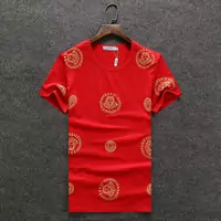 versace logo t-shirt classic medusa red cachet rond